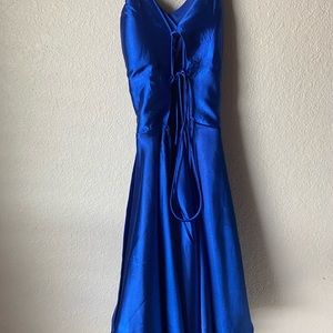 blue formal dress